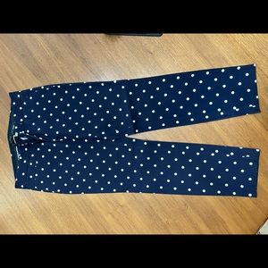 Banana Republic polka dot Sloan pants